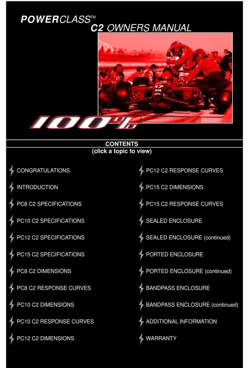Precision Power PC8C2 User manual
