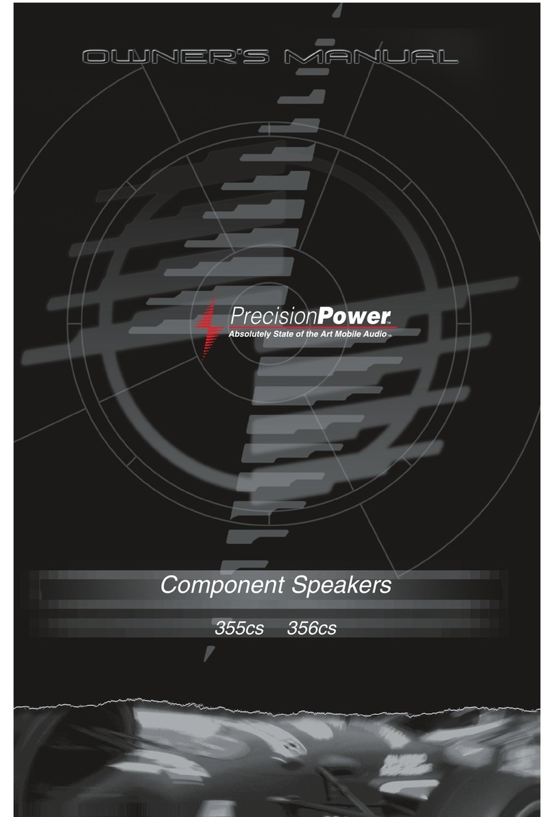 Precision Power 355cs owner's manual