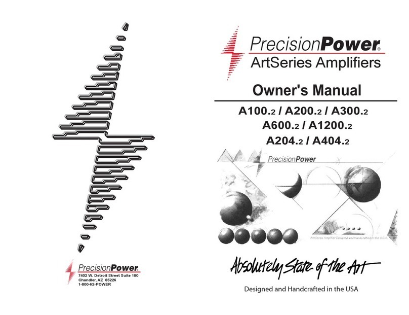 Precision Power A100.2 owner's manual