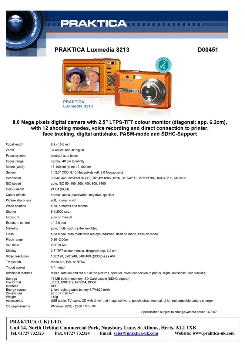 Praktica Luxmedia 8213 D00451 specification
