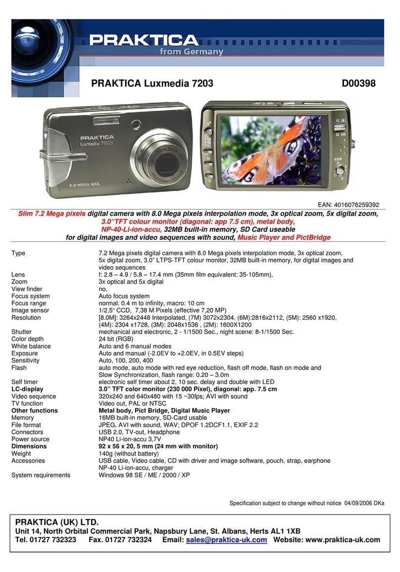Praktica Luxmedia 7203 D00398 User manual