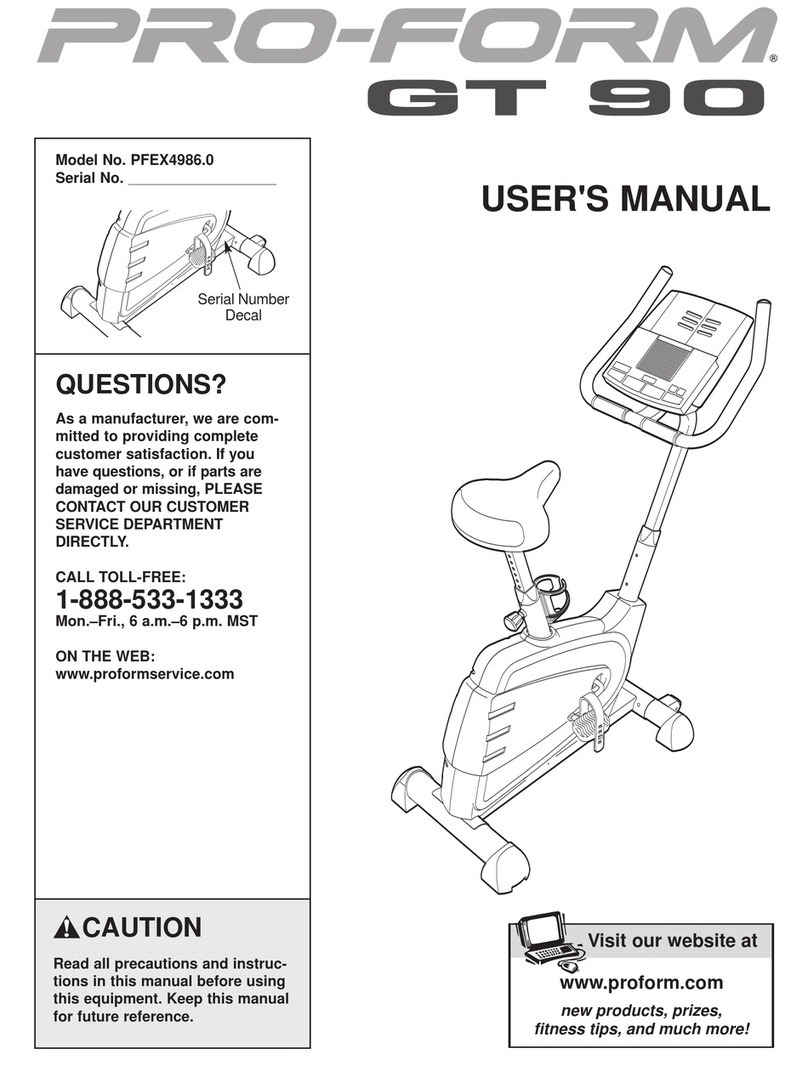 Pro-Form GT 90 PFEX4986.0 User manual