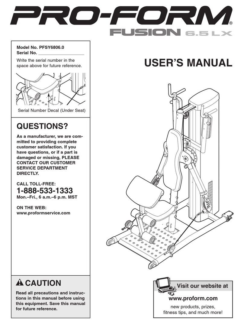 Pro-Form Fusion PFSY6806.0 User manual