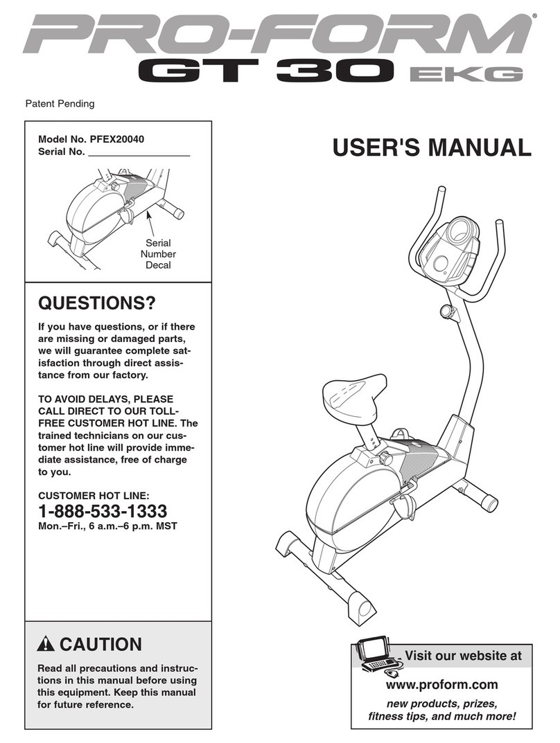 Pro-Form GT 30 User manual
