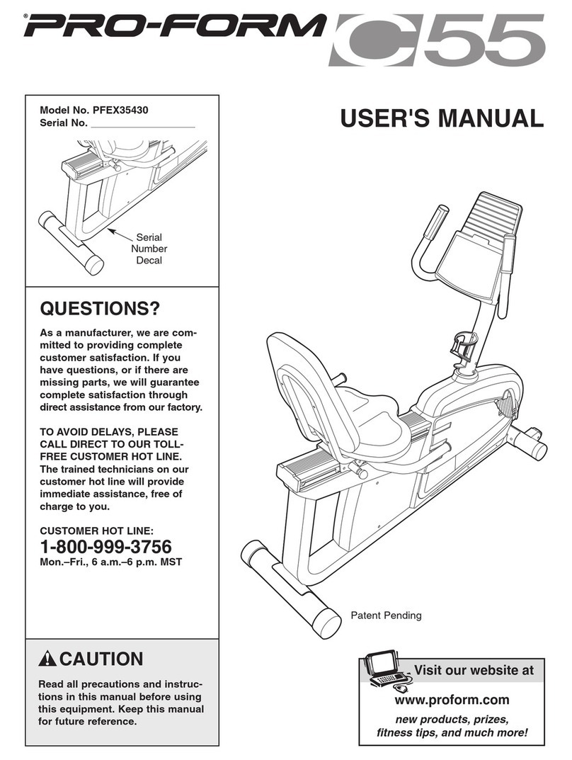 Pro-Form C55 PFEX35430 user manual