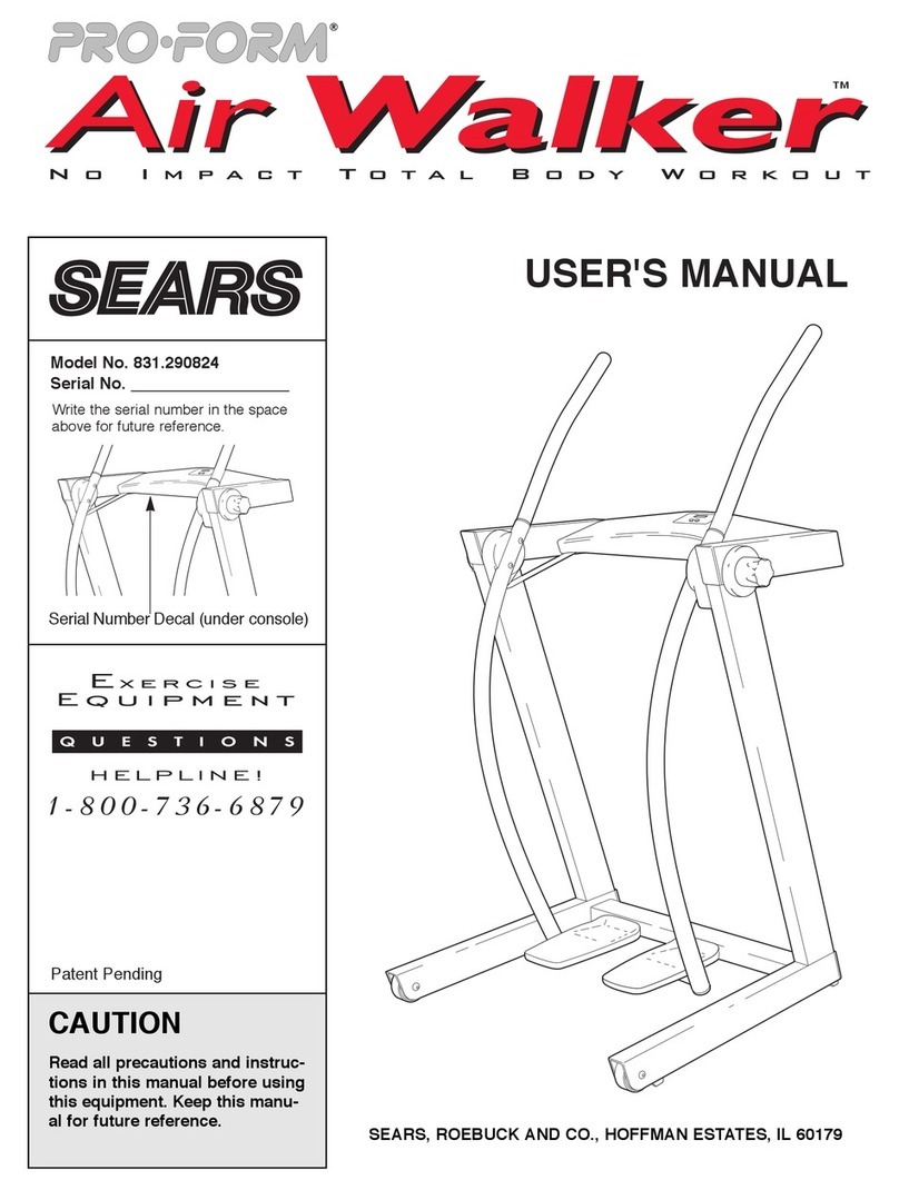 Pro-Form Air Walker 831.290824 user manual