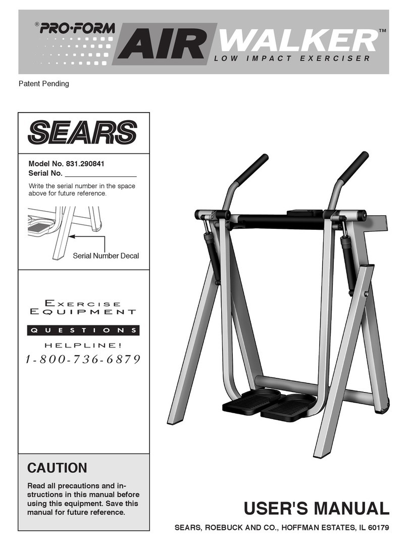 Pro-Form Air Walker 831.290841 User manual