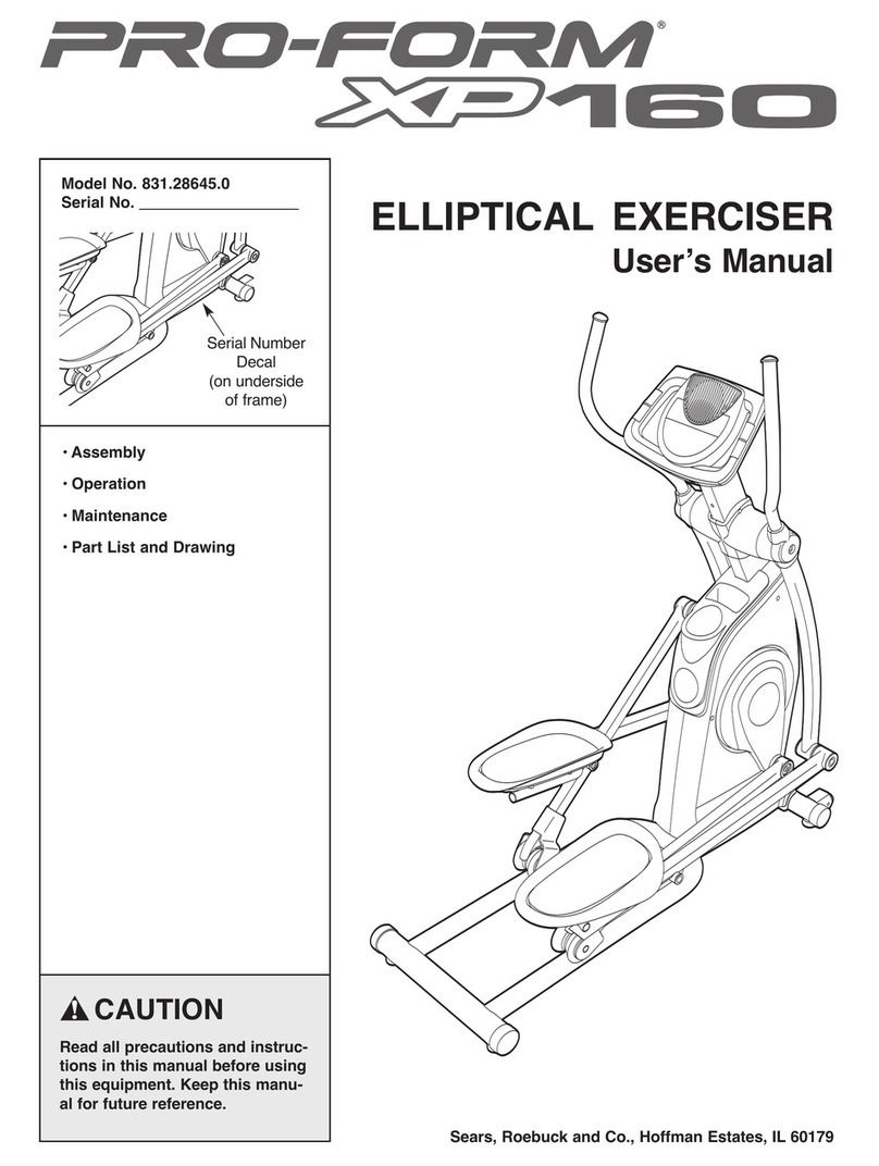 Pro-Form 831.28645.0 User manual