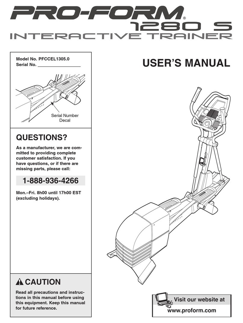 Pro-Form PFCCEL1305.0 User manual