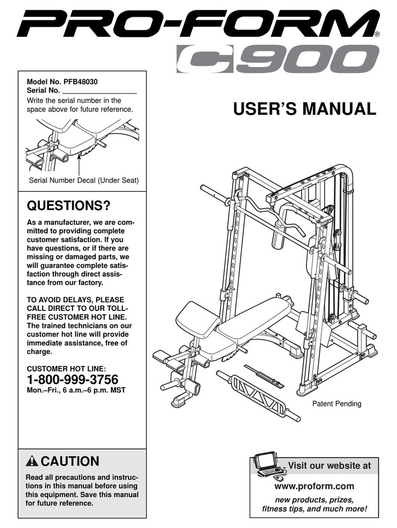 Pro-Form PFB48030 User manual