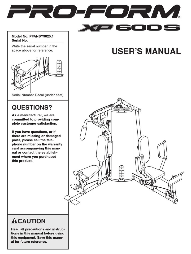 Pro-Form PFANSY9825.1 user manual