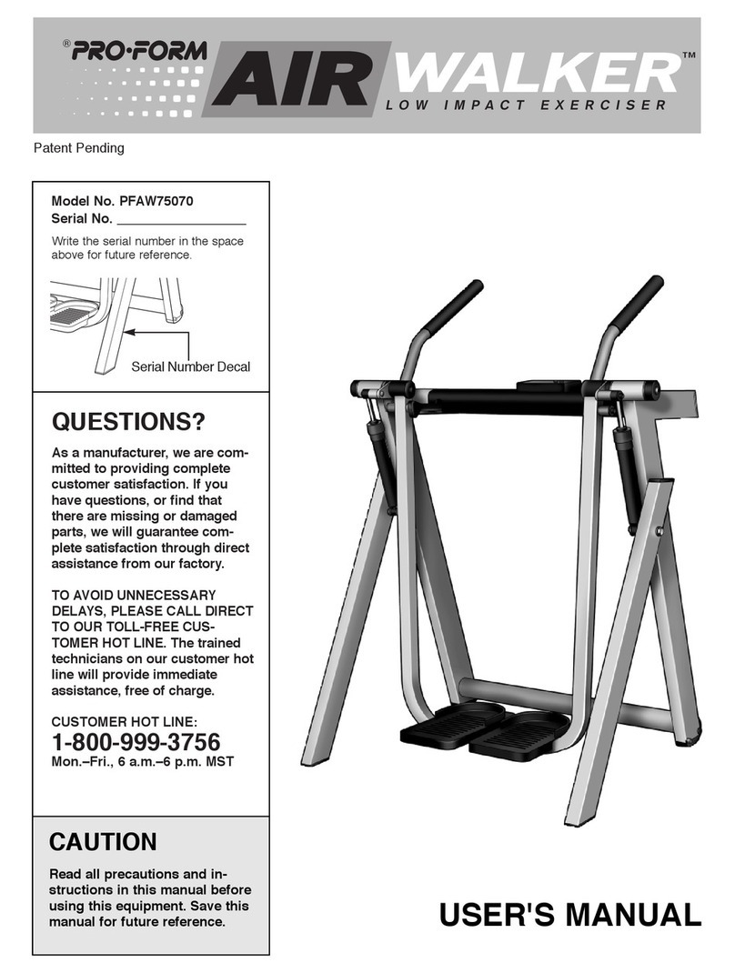 Pro-Form AIR WALKER PFAW75070 user manual