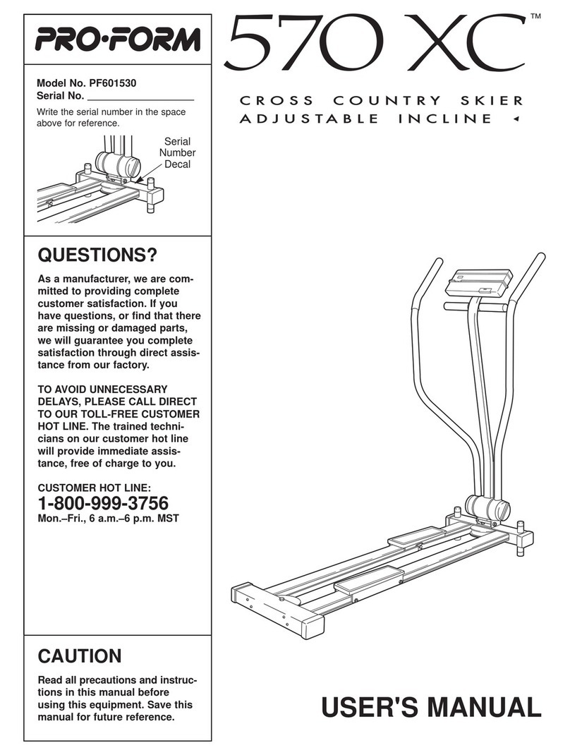 Pro-Form 570 XC User manual