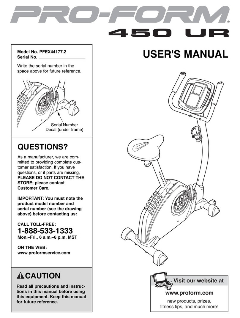 Pro-Form 450 UR PFEX44177.2 User manual