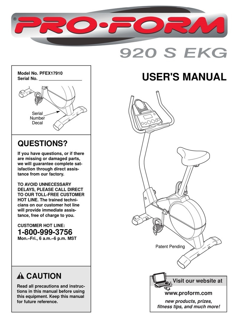 Pro-Form PFEX17910 User manual