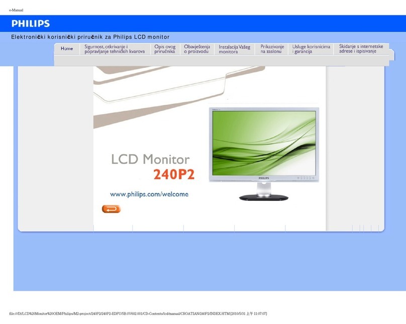 Philips 240P2 User manual