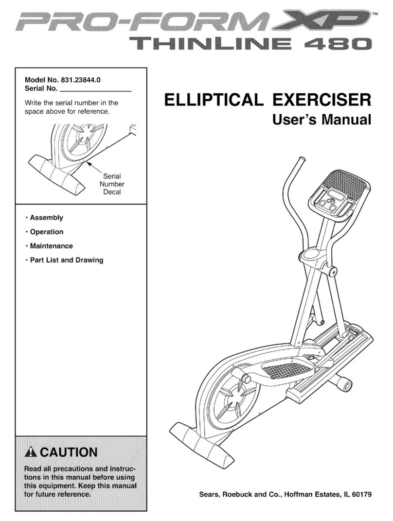 Pro-Form 831.23844.0 User manual