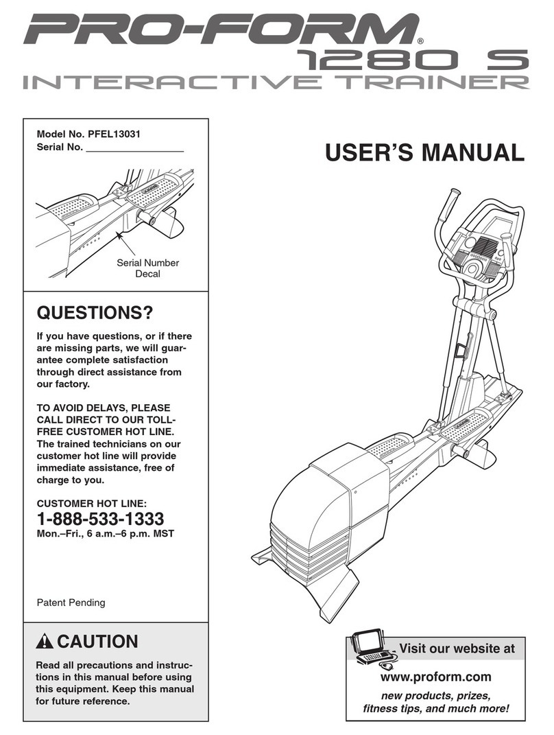 Pro-Form PFEL13031 User manual Pro-Form PFEL13031 User manual