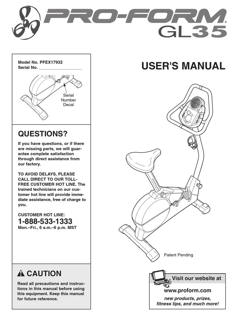 Pro-Form PFEX17932 User manual