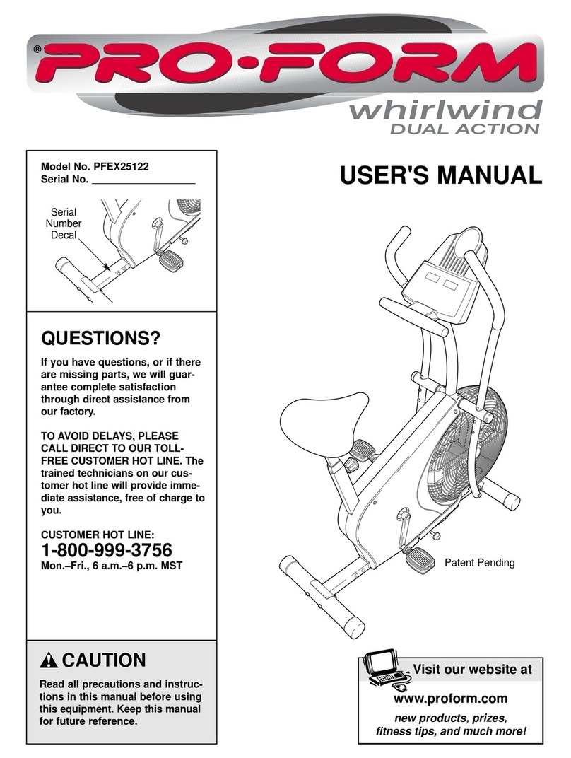 Pro-Form PFEX25122 user manual