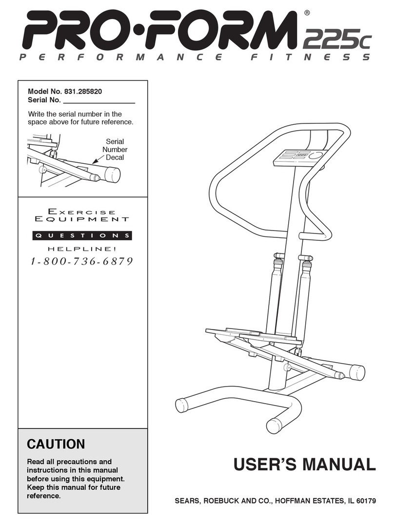 Pro-Form 831.285820 User manual