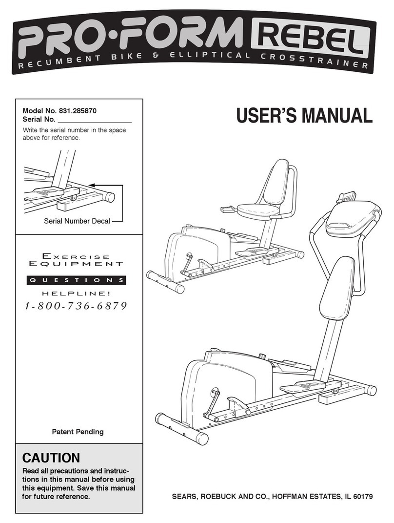 Pro-Form 831.285870 User manual
