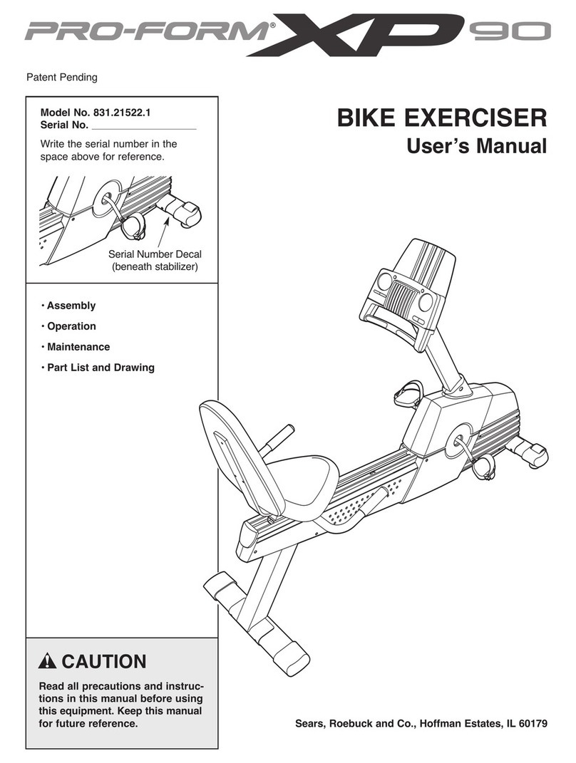 Pro-Form 831.21522.1 user manual