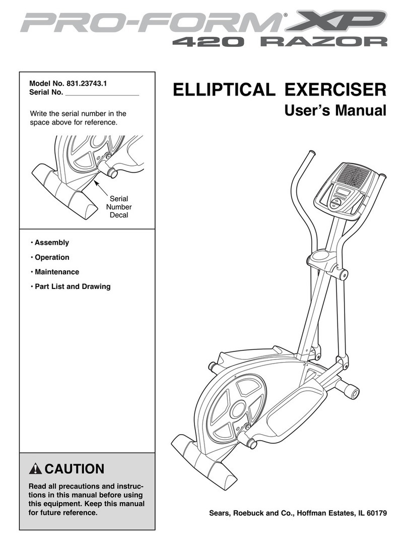 Pro-Form 831.23743.1 User manual Pro-Form 831.23743.1 User manual
