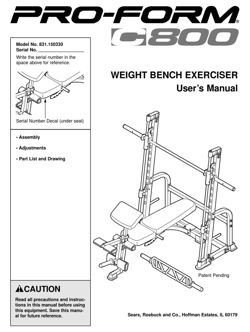 Pro-Form 831.150330 user manual
