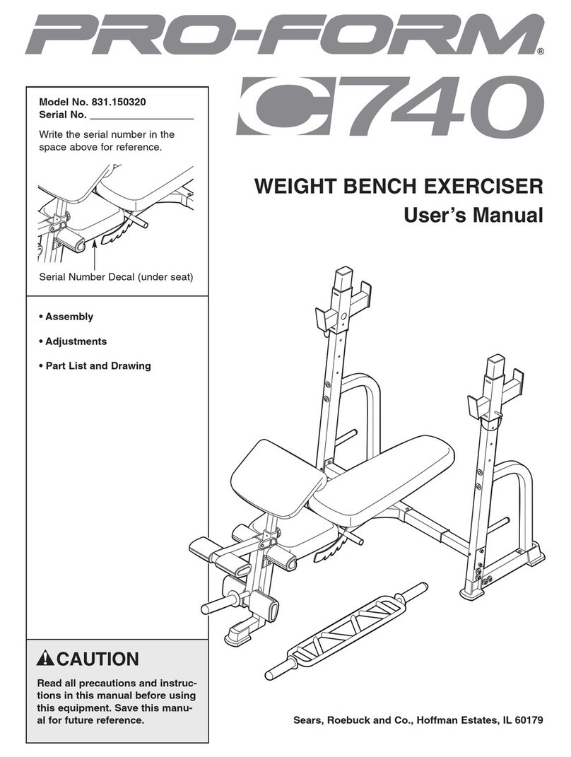 Pro-Form 831.150320 User manual