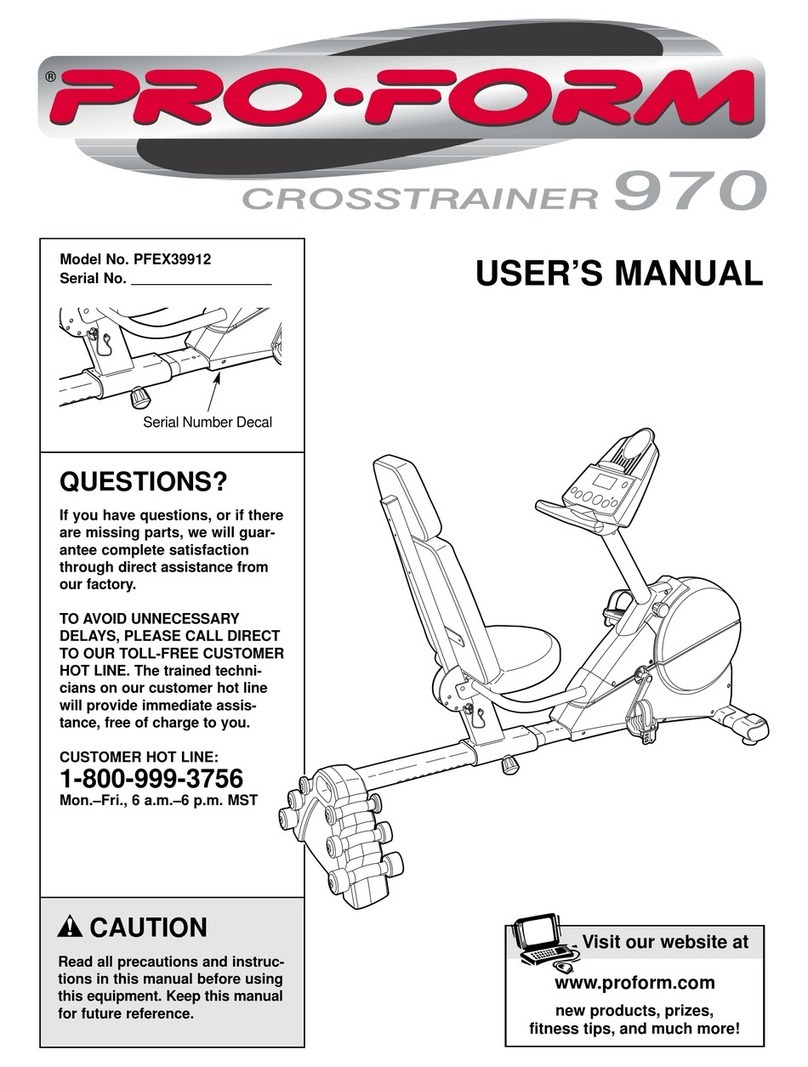 Pro-Form PFEX39912 User manual