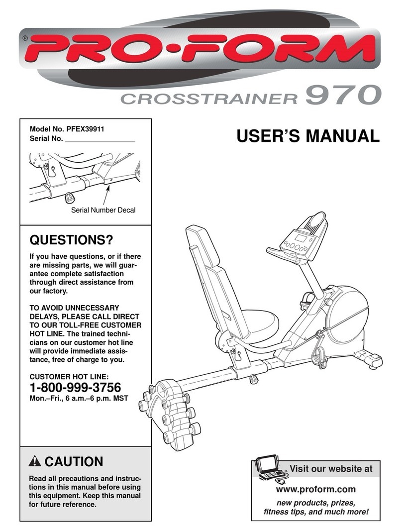 Pro-Form PFEX39911 User manual
