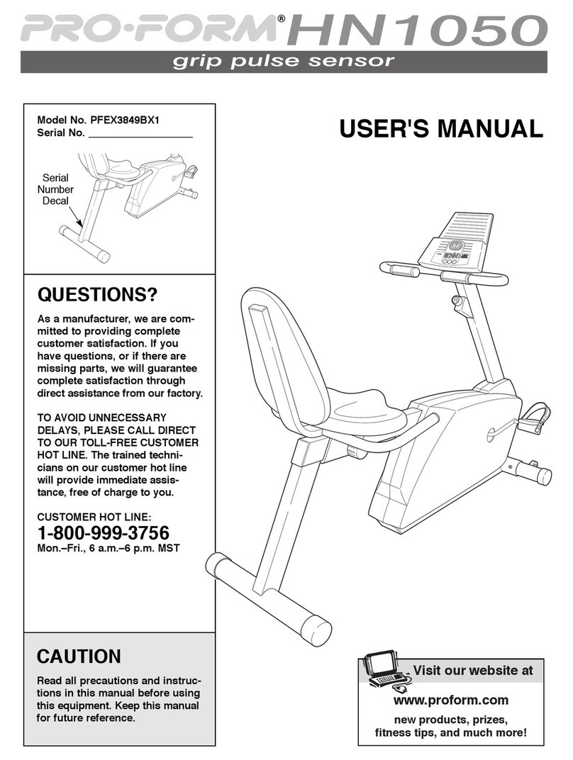 Pro-Form PFEX3849BX1 User manual