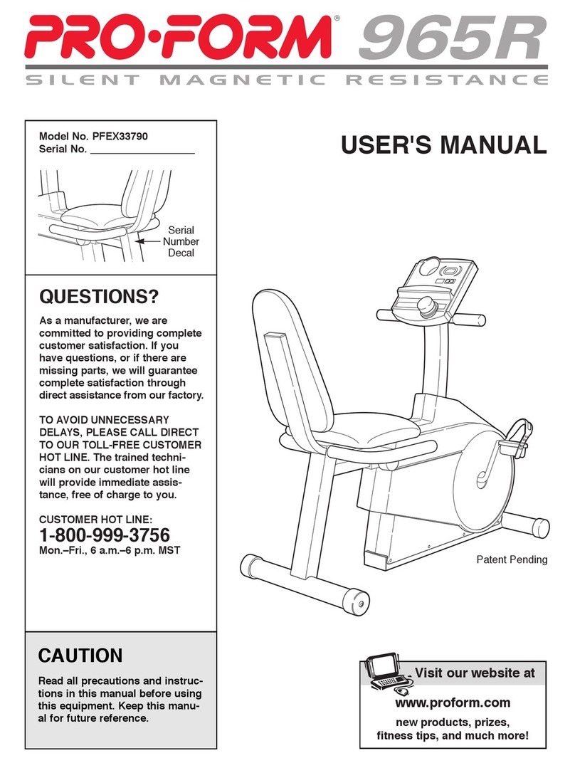 Pro-Form PFEX33790 User manual