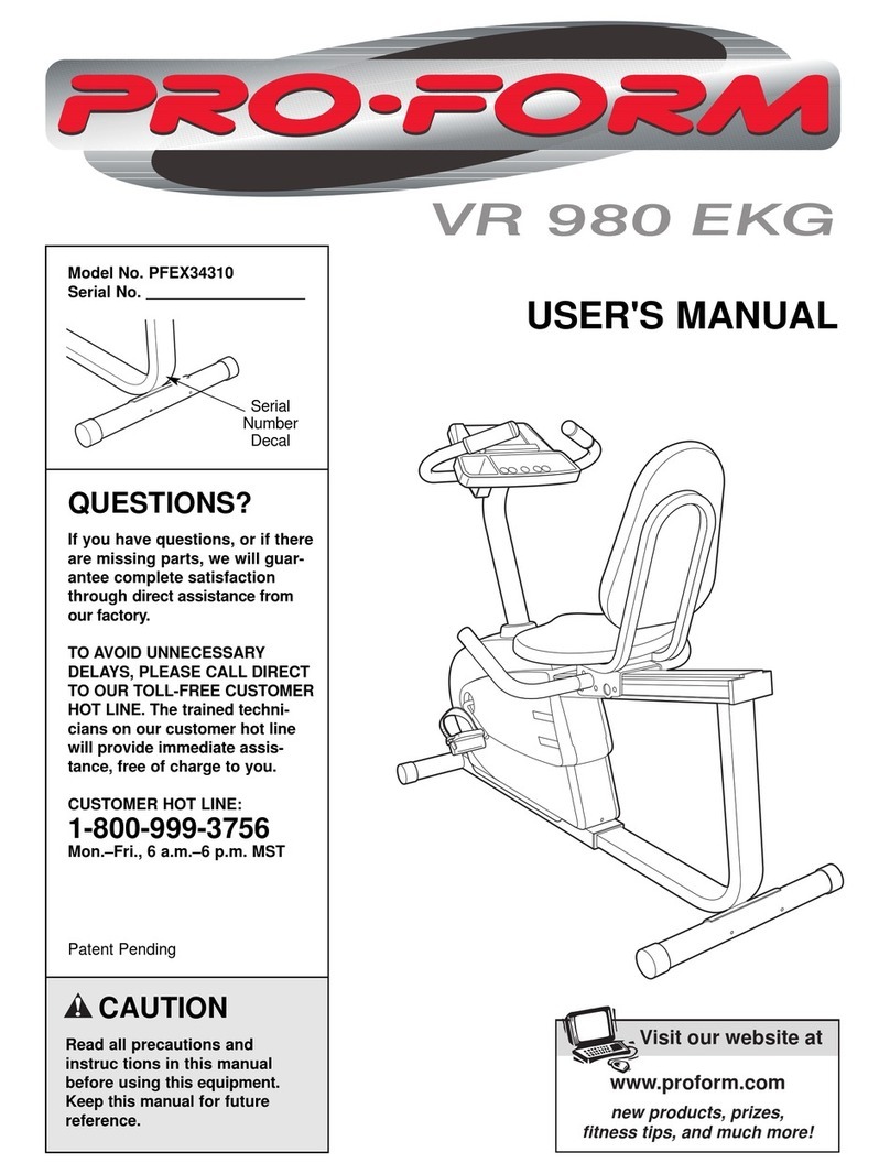 Pro-Form PFEX34310 User manual