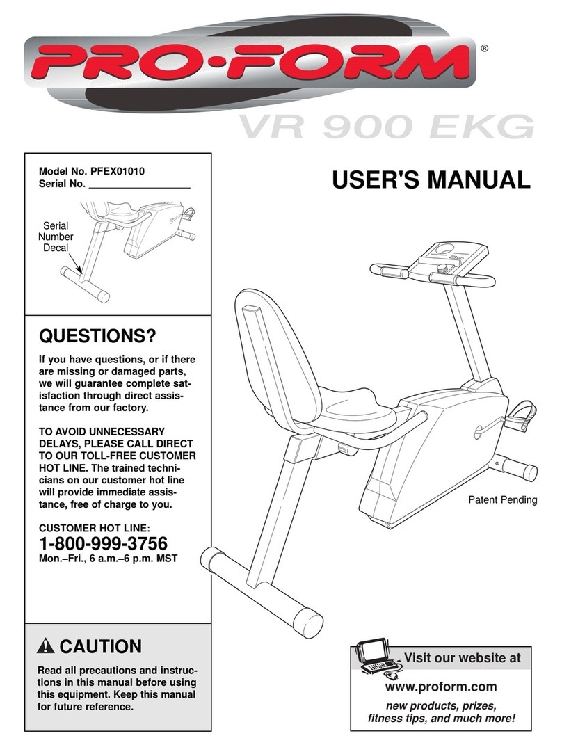 Pro-Form PFEX01010 User manual