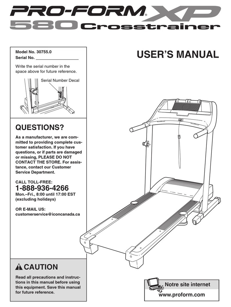 Pro-Form 30755.0 User manual Pro-Form 30755.0 User manual