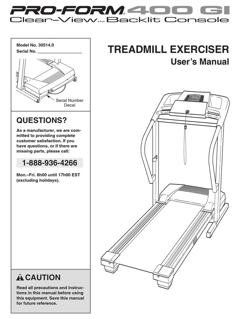 Pro-Form 30514.0 User manual Pro-Form 30514.0 User manual