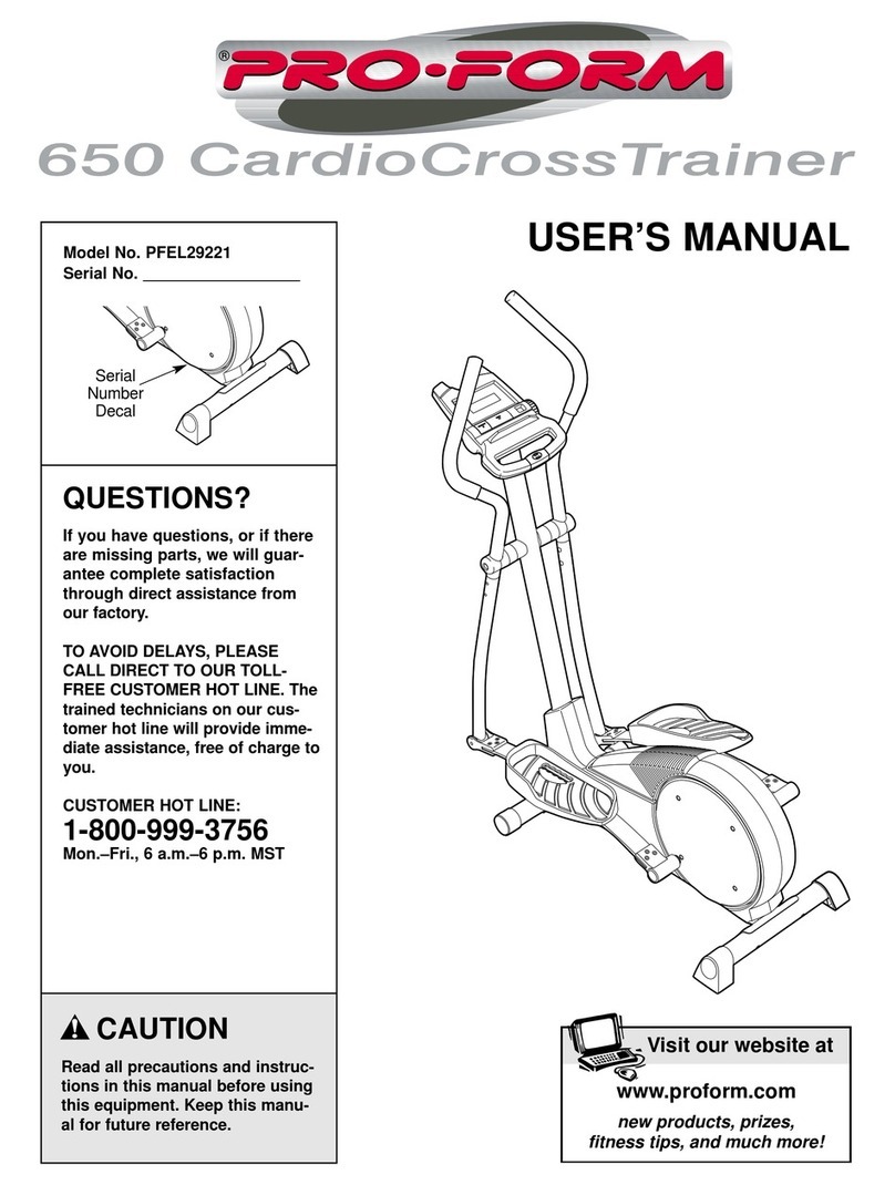 Pro-Form PFEL29221 User manual