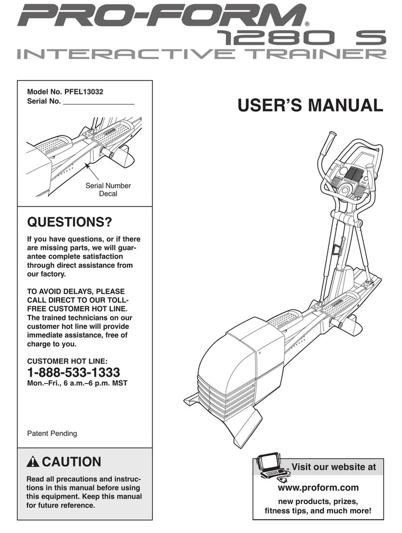 Pro-Form PFEL13032 User manual