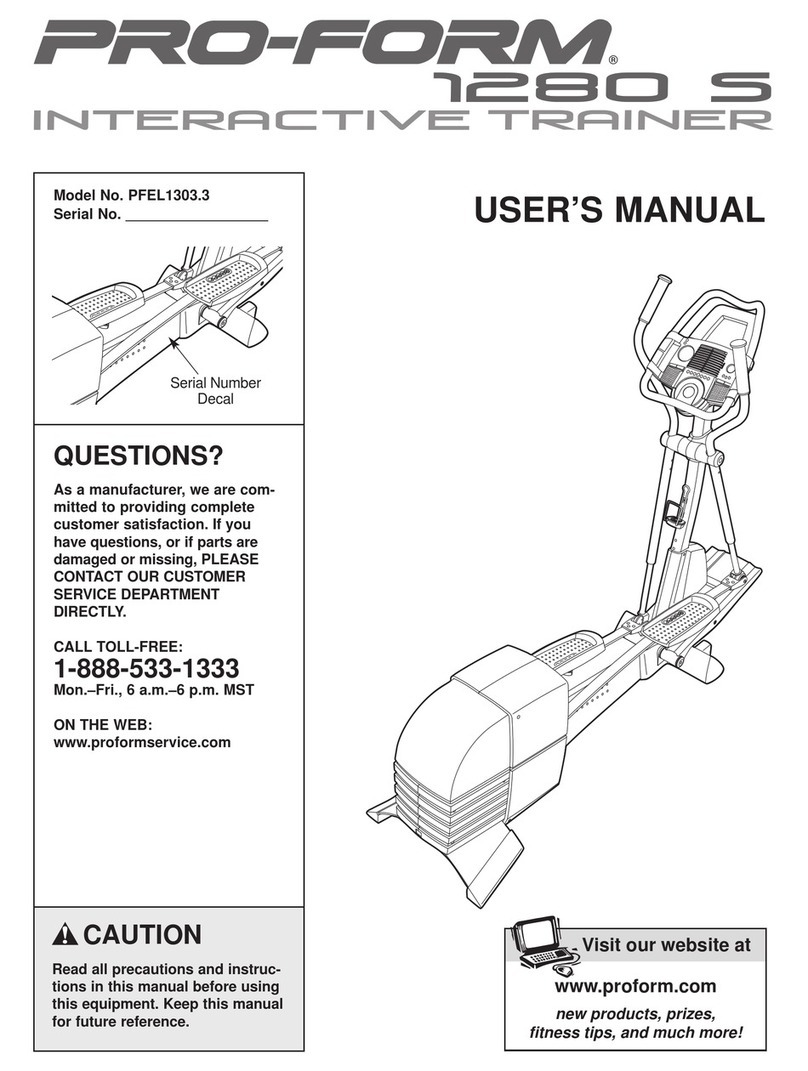Pro-Form PFEL1303.3 User manual Pro-Form PFEL1303.3 User manual
