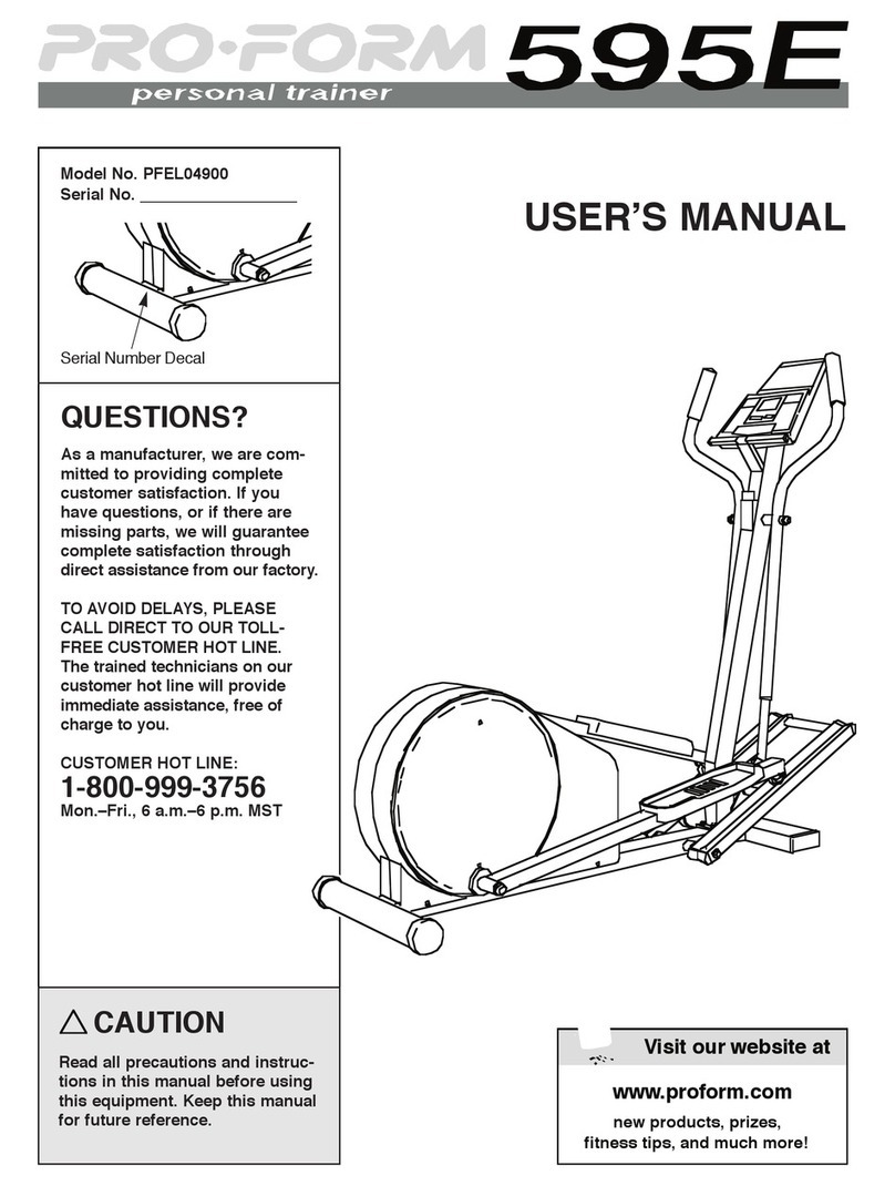 Pro-Form PFEL04900 User manual