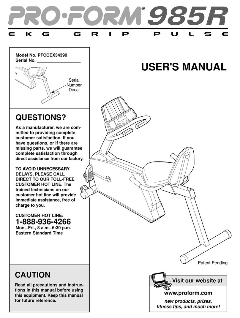 Pro-Form PFCCEX34390 User manual