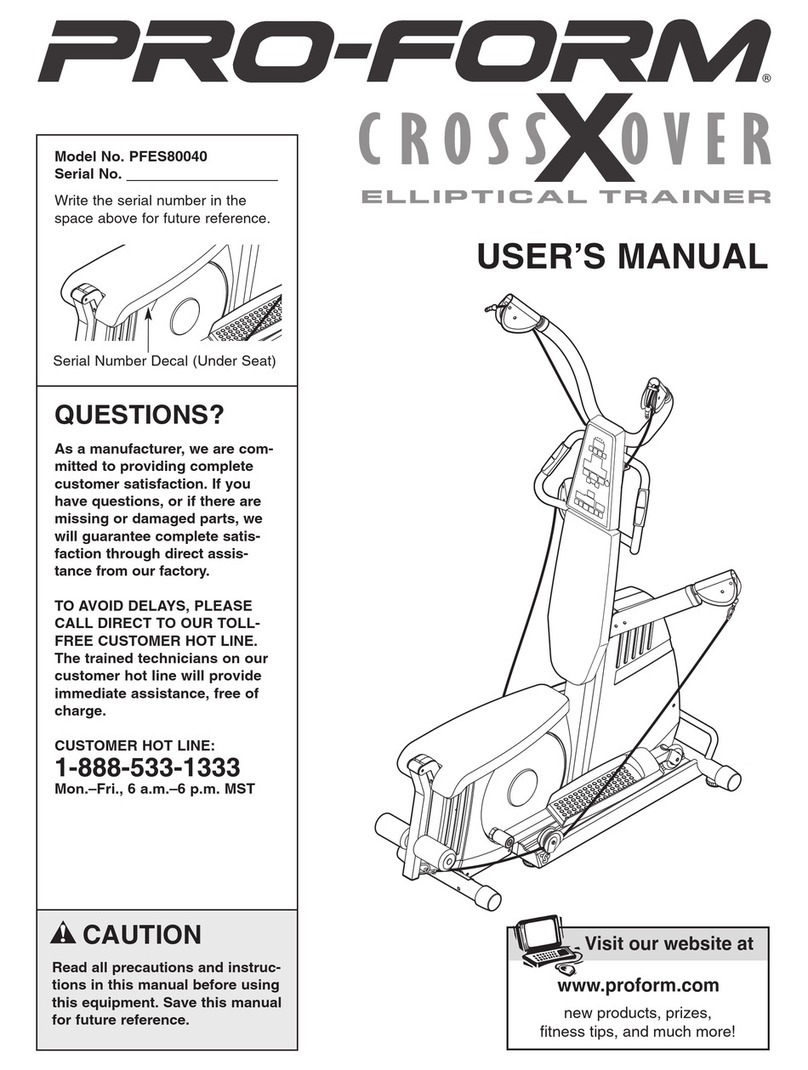 Pro-Form PFES80040 User manual Pro-Form PFES80040 User manual