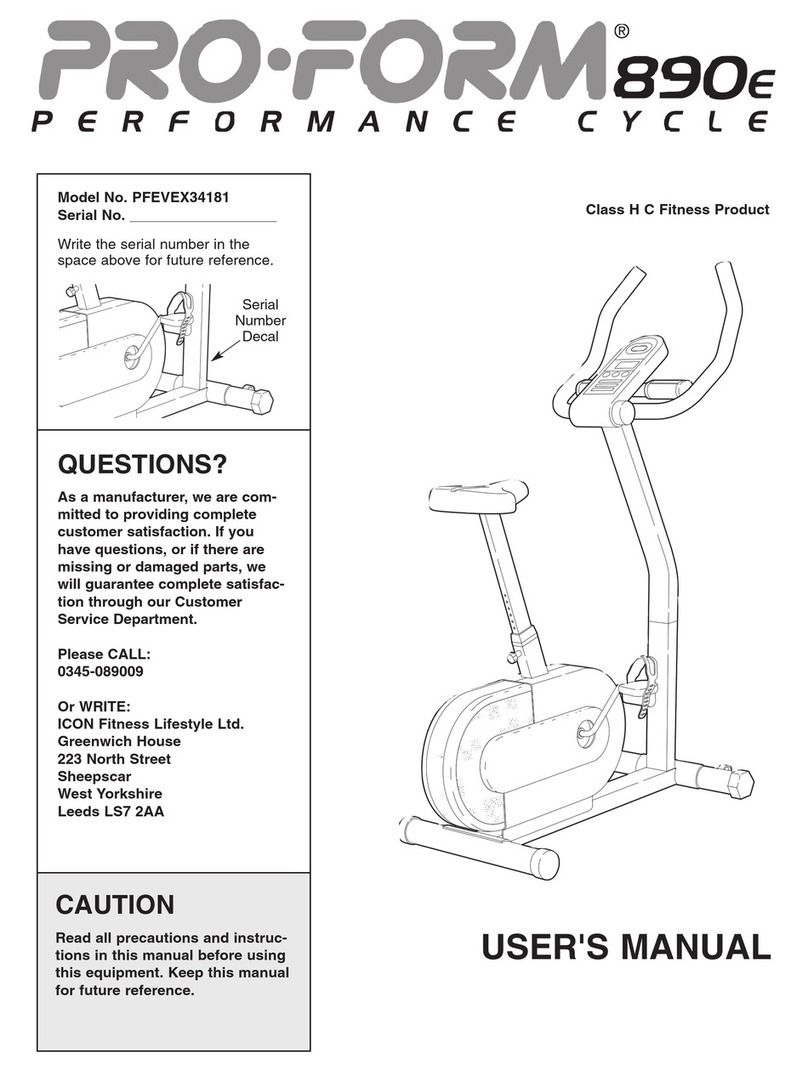 Pro-Form PFEVEX34181 User manual