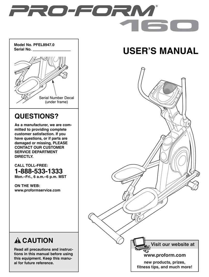 Pro-Form PFEL8947.0 User manual