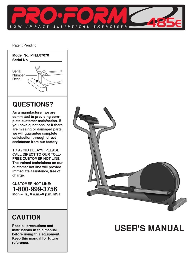 Pro-Form PFEL87070 User manual