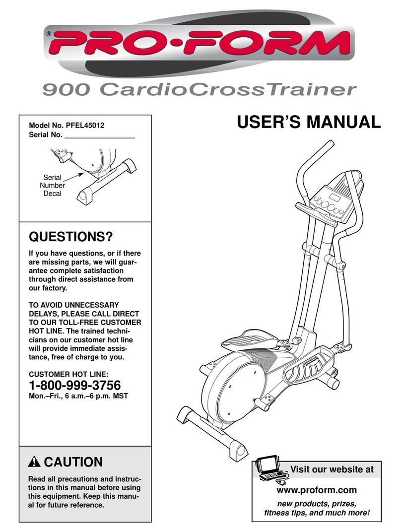 Pro-Form PFEL45012 User manual