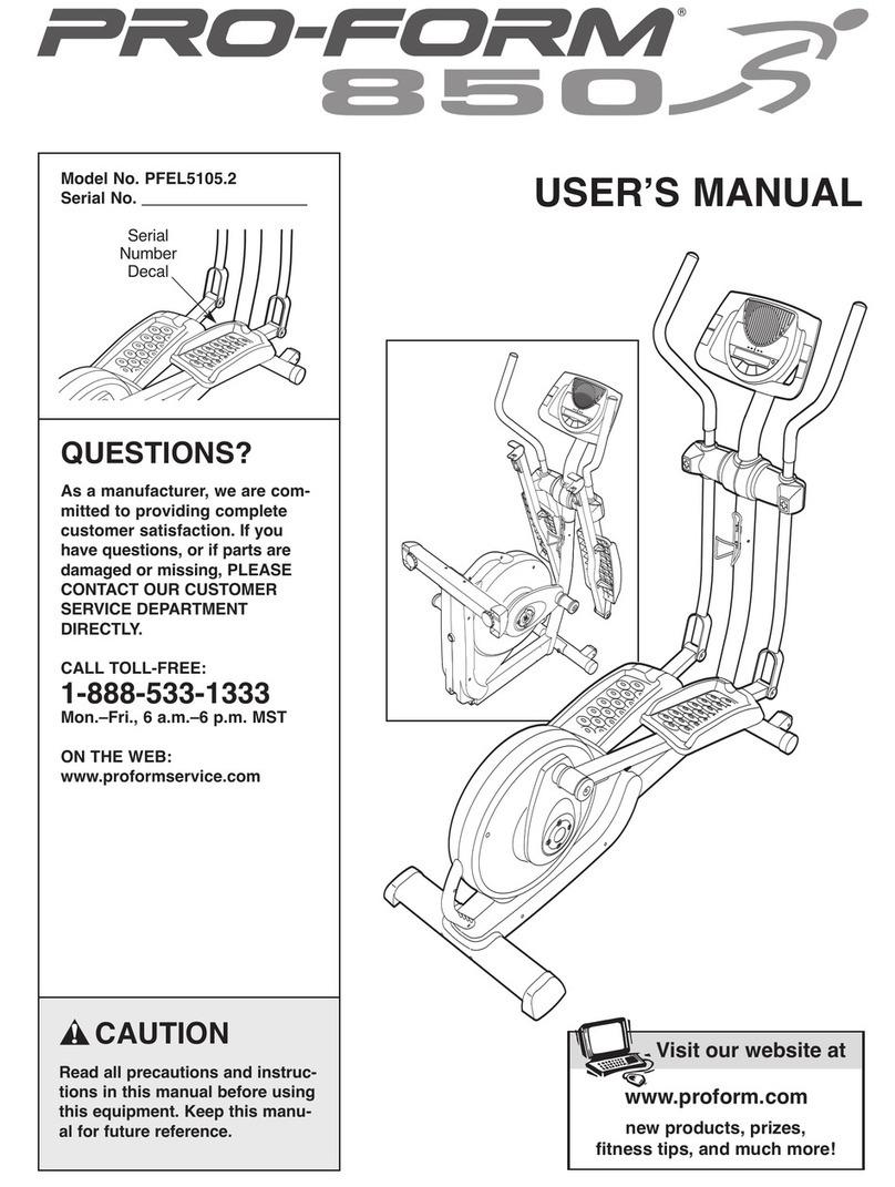 Pro-Form PFEL5105.2 User manual