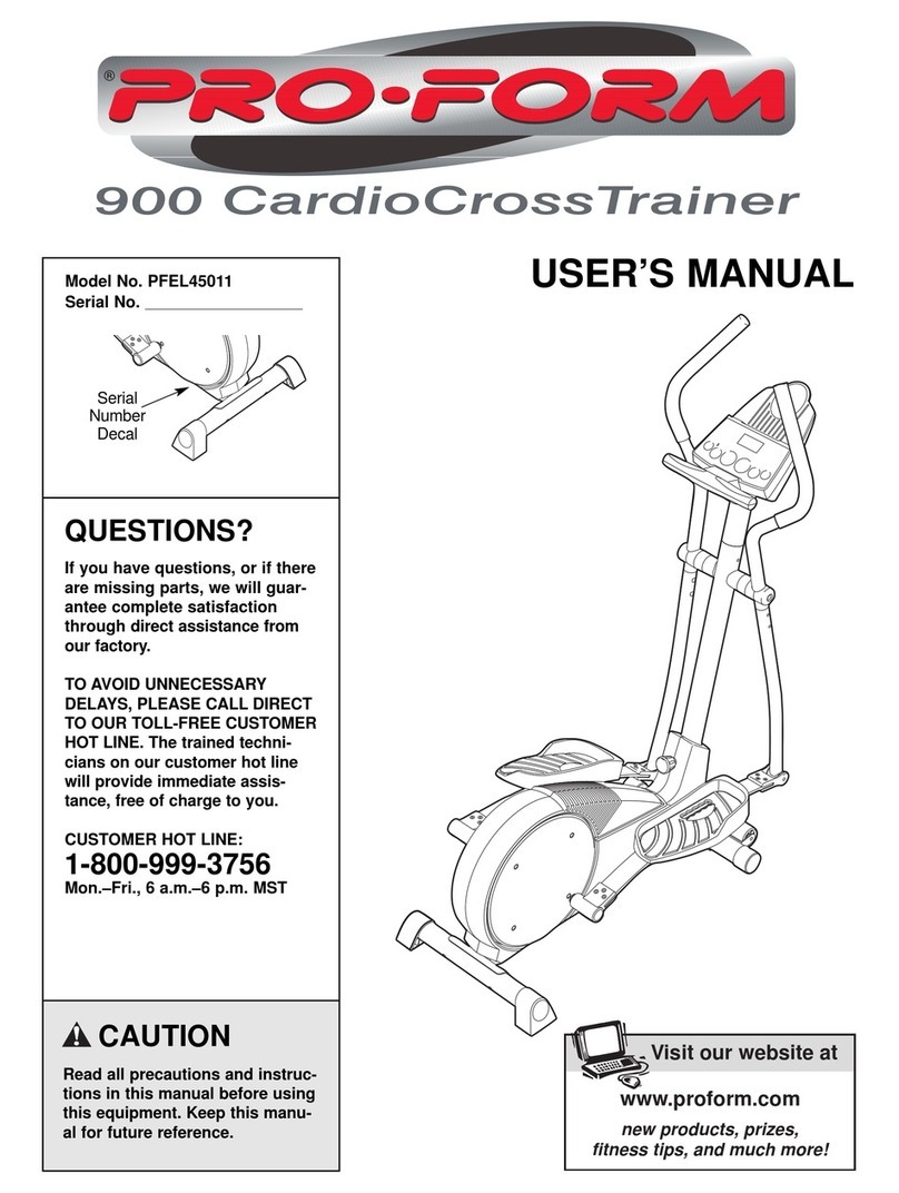 Pro-Form PFEL4501 User manual